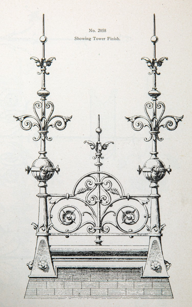 rare early 20th century original and intact profusely illustrated chicago-based friedley-voshardt ornamental metal catalog