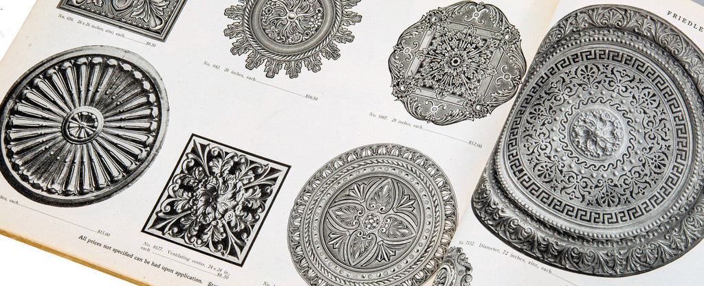 rare early 20th century original and intact profusely illustrated chicago-based friedley-voshardt ornamental metal catalog