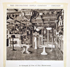 rare early 20th century profusely illustratred decorators supply company product catalog with notable commissions