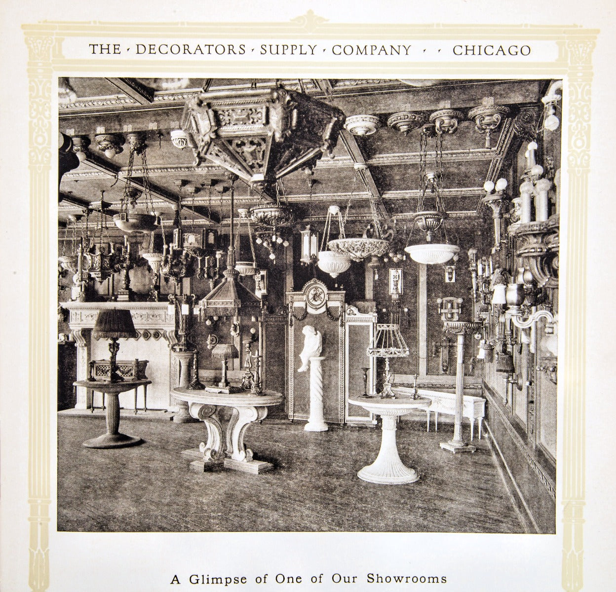 rare early 20th century profusely illustratred decorators supply company product catalog with notable commissions