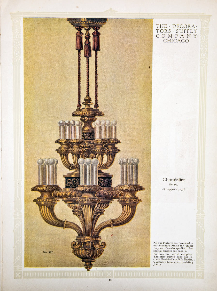 rare early 20th century profusely illustratred decorators supply company product catalog with notable commissions
