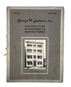 rare museum-quality early 20th century chicago-based george w. jackson contractor catalog with chicago "l" schematics