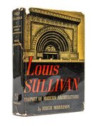 rare 1935 first edition of hugh morrison's louis sullivan: prophet of modern architecture