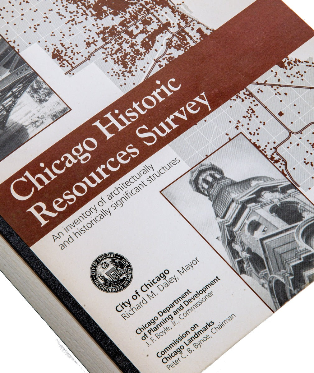 hard to find original printed and bound 1996 chicago historic resources survey