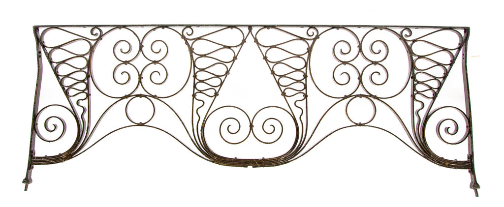 original louis sullivan-designed ornamental riveted joint wrought iron auditorium theater box seat grille