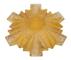 original rueben haley-designed early 1930s american art deco pressed glass "modernizer" ceiling shade