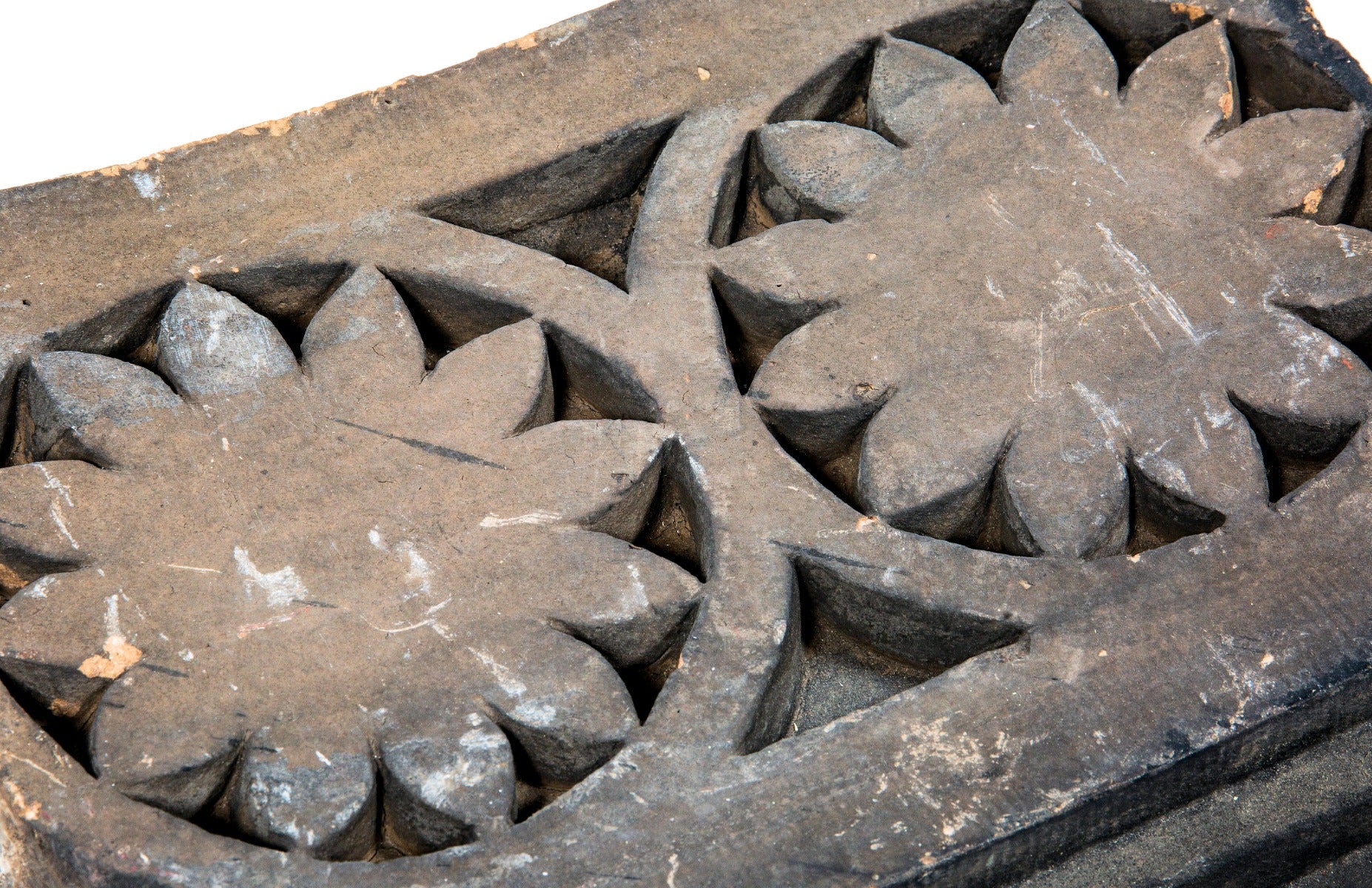 original 1892 historically important buff-colored schiller or garrick building second floor loggia arch panel