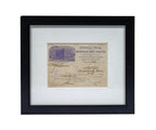 rare 19th century framed and matted dawson brothers fireplace mantel and accessory letterhead
