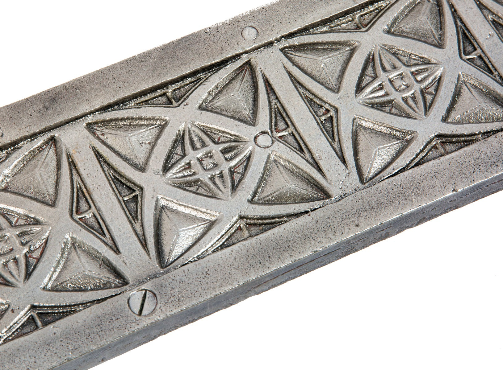 strongly geometric exterior 1929 hoops building cast iron luxfer prism glass showroom second floor mullion segment