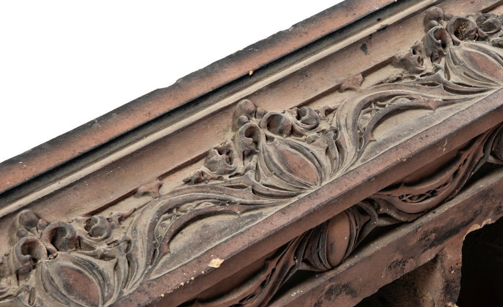 musuem quality louis h. sullivan-designed eli b. felsenthal store and flats terra cotta cornice assemblage