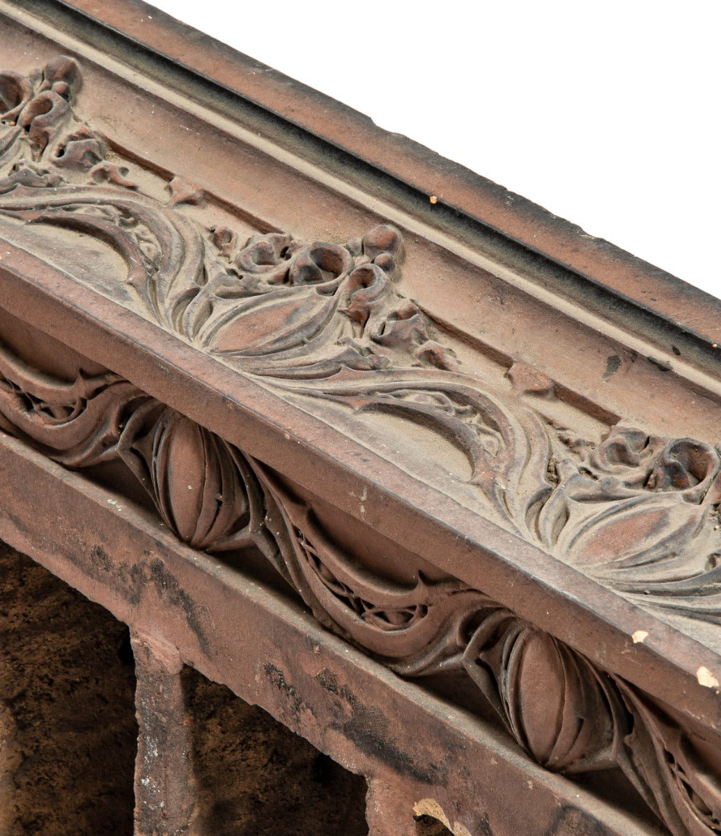 musuem quality louis h. sullivan-designed eli b. felsenthal store and flats terra cotta cornice assemblage