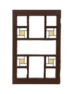 one of several matching wood and leaded glass william f. tempel windows designed by walter burley griffin