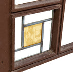 one of several matching wood and leaded glass william f. tempel windows designed by walter burley griffin