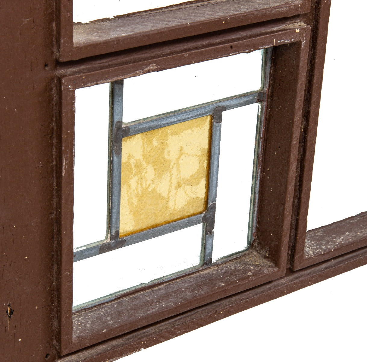 one of several matching wood and leaded glass william f. tempel windows designed by walter burley griffin