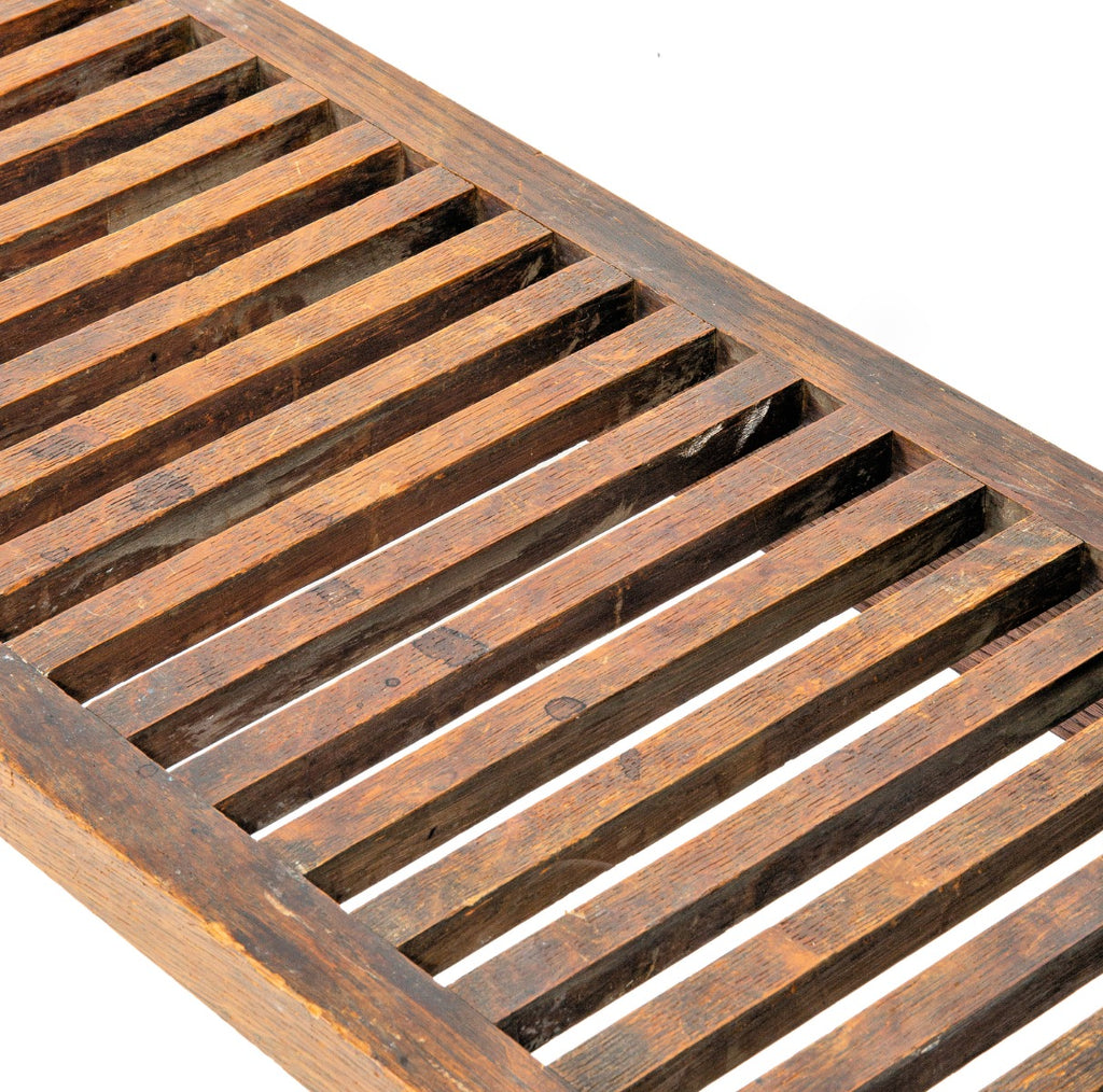 original 1918 barry byrne-designed quartered oak wood william f. tempel house radiator cover