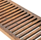 original 1918 barry byrne-designed quartered oak wood william f. tempel house radiator cover