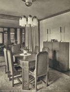 original 1918 barry byrne-designed quartered oak wood william f. tempel house radiator cover