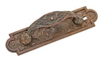 hard to find 1870's russell & erwin high victorian cast bronze figural thumb latch store door handle from st. louis