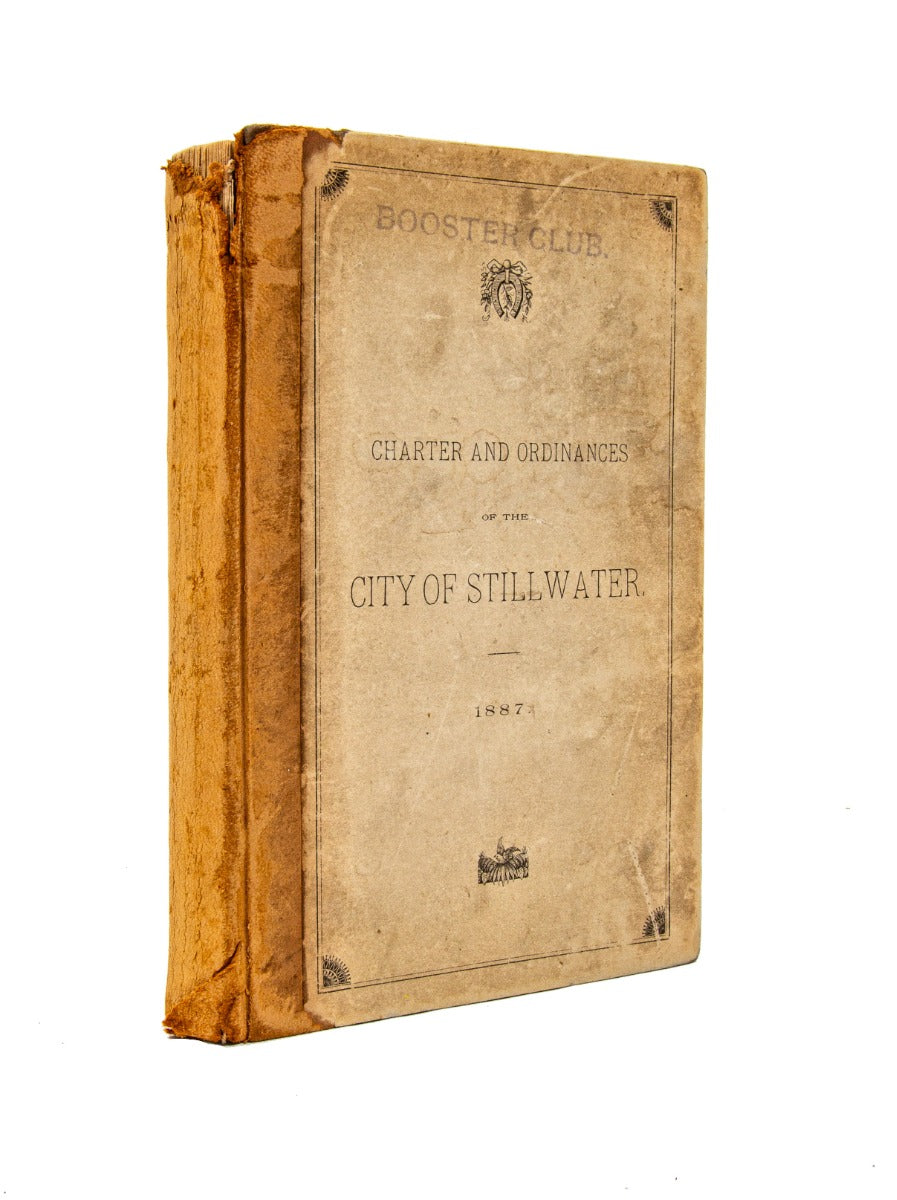 rare 1887 hardbound city of stillwater (minnesota) ordinances compiled by the board of public works