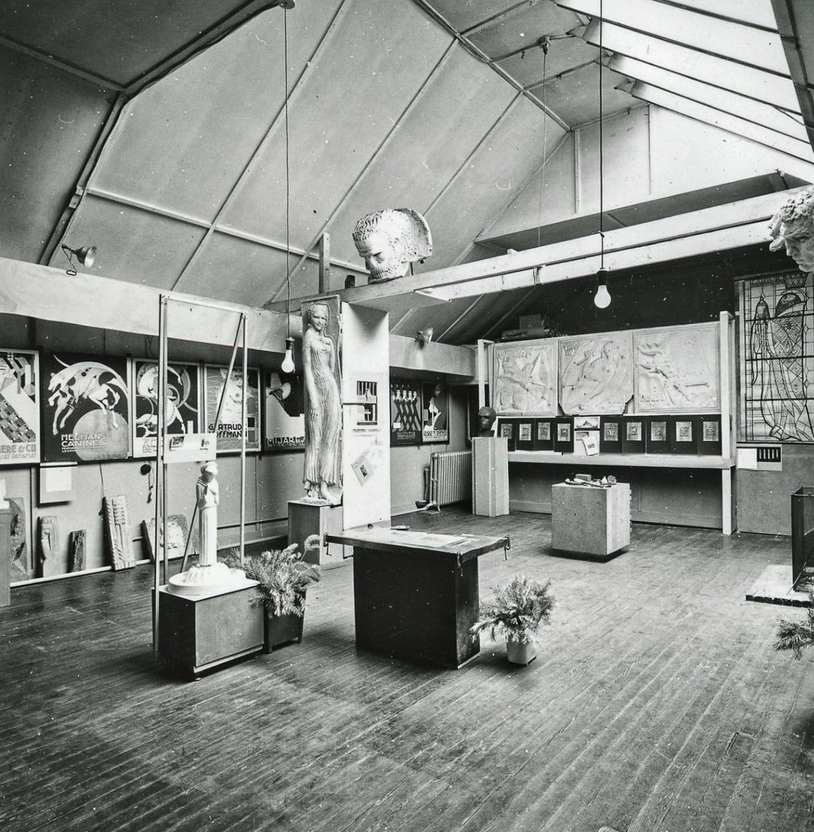 unusual white enameled plaster table lamp based cast from an original alfonso iannelli sculpture