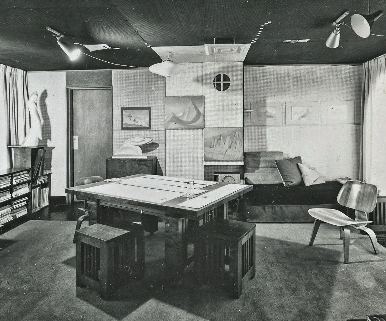 art deco style white enameled plaster female bust cast from original alfonso iannelli sculpture