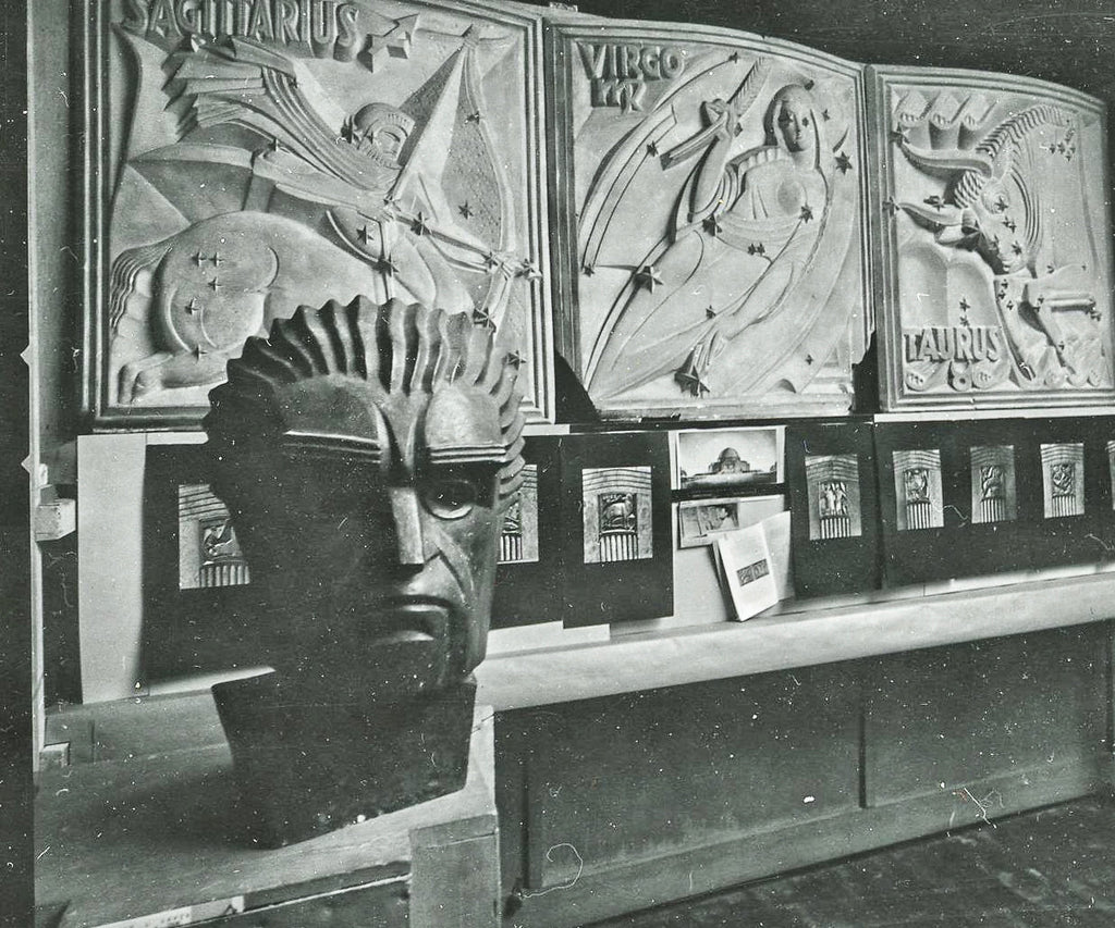 unusual white enameled plaster table lamp based cast from an original alfonso iannelli sculpture