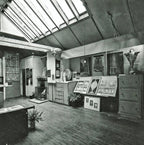 unusual white enameled plaster table lamp based cast from an original alfonso iannelli sculpture