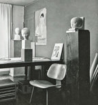 art moderne style female bust plaster cast from an alfonso iannelli sculpture