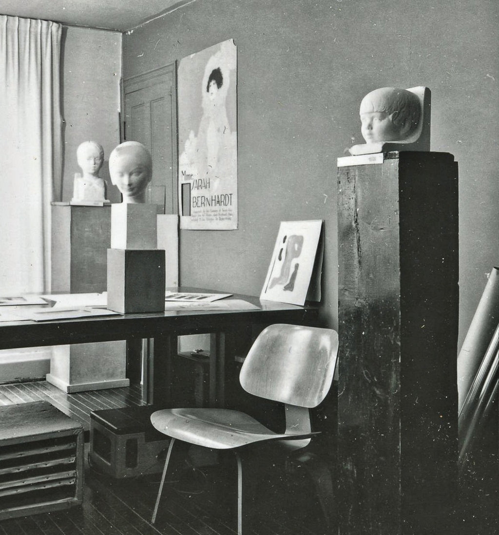 unusual white enameled plaster table lamp based cast from an original alfonso iannelli sculpture