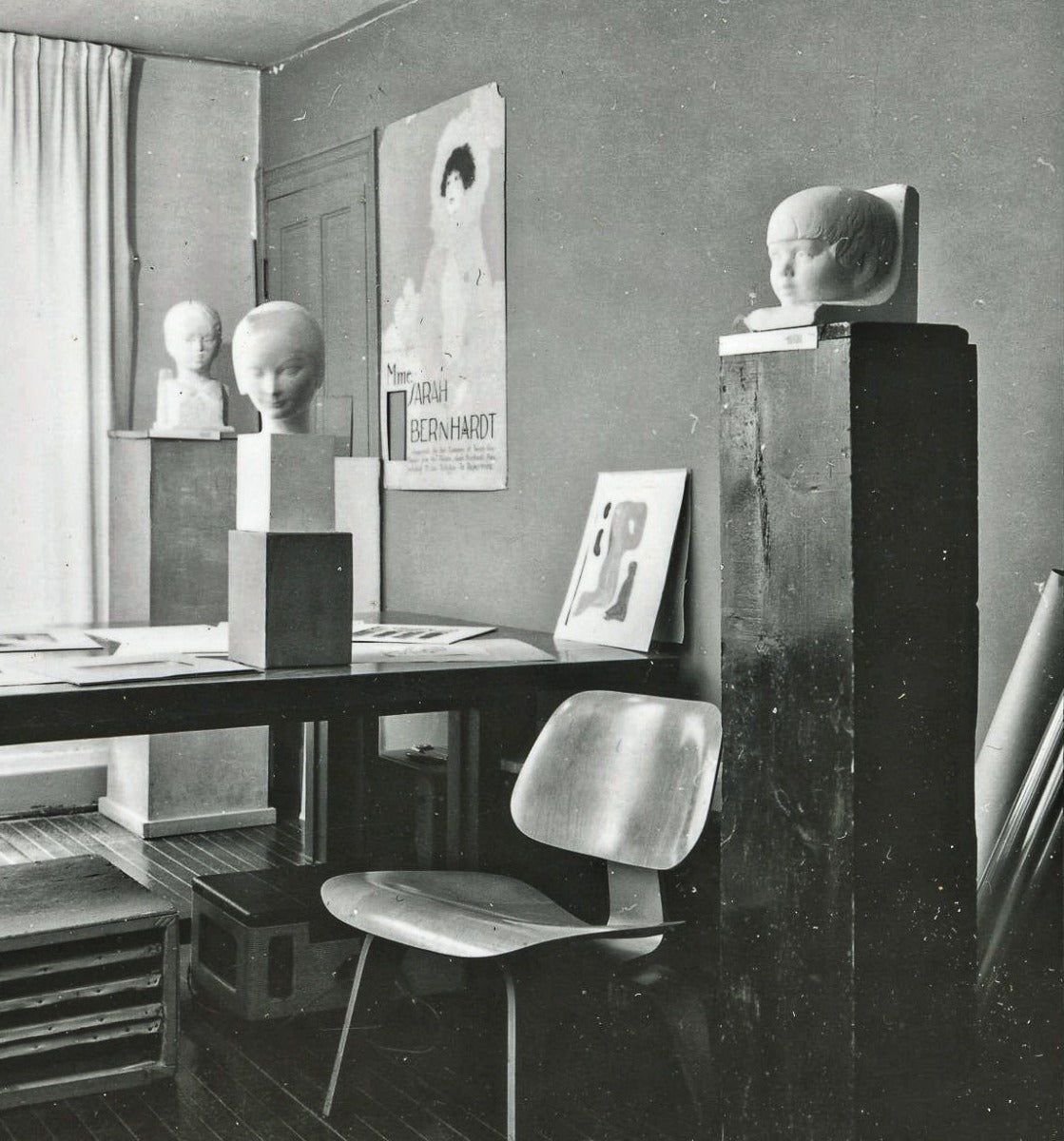 unusual white enameled plaster table lamp based cast from an original alfonso iannelli sculpture