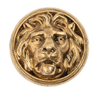 rare 1870s ludwig kruezinger-designed cast bronze residential entrance lion head doorknob
