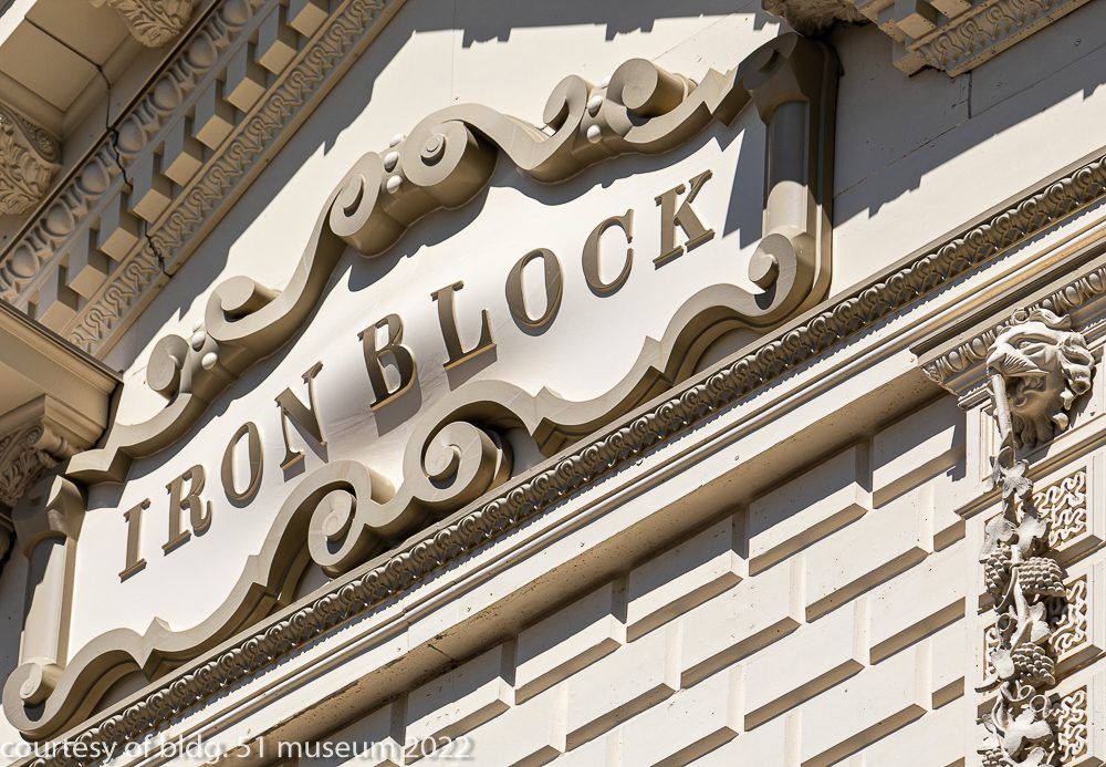 faithful recast of museum-quality lionhead salvaged from george h. johnson's 1860 milwaukee iron block building