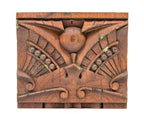 historically important john edelmann-designed levi strauss house carved walnut interior residential plinth block