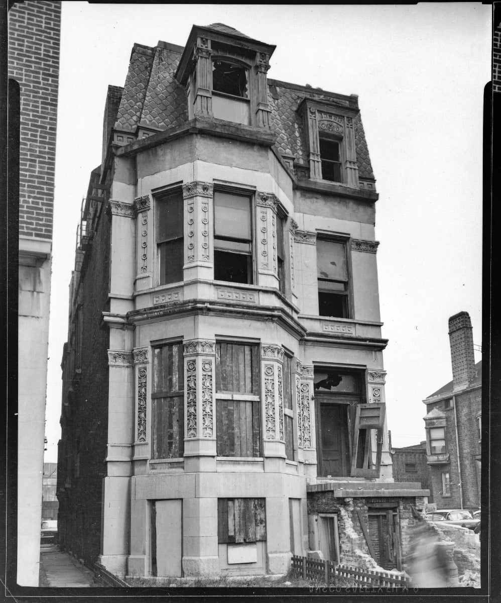 museum-quality 1881 john edelmann-designed carved mahogany wood levi strauss house plinth block