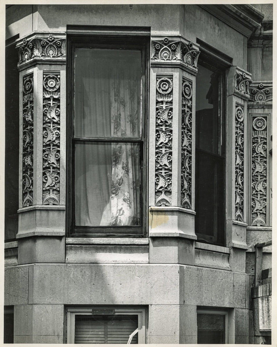 museum-quality 1881 john edelmann-designed carved mahogany wood levi strauss house plinth block