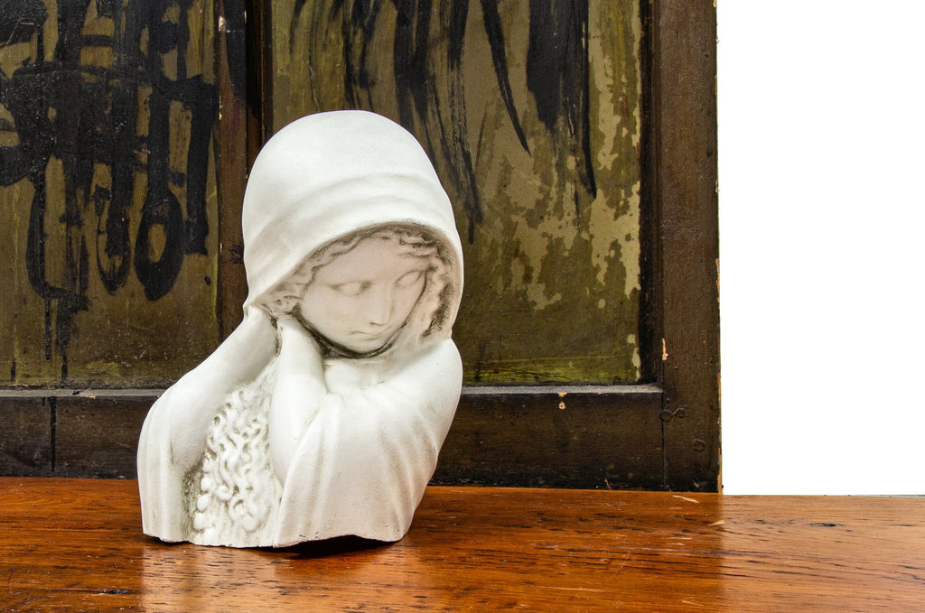 alfonso iannelli-designed cast plaster and/or resin sculpture model with allover ivory white finish