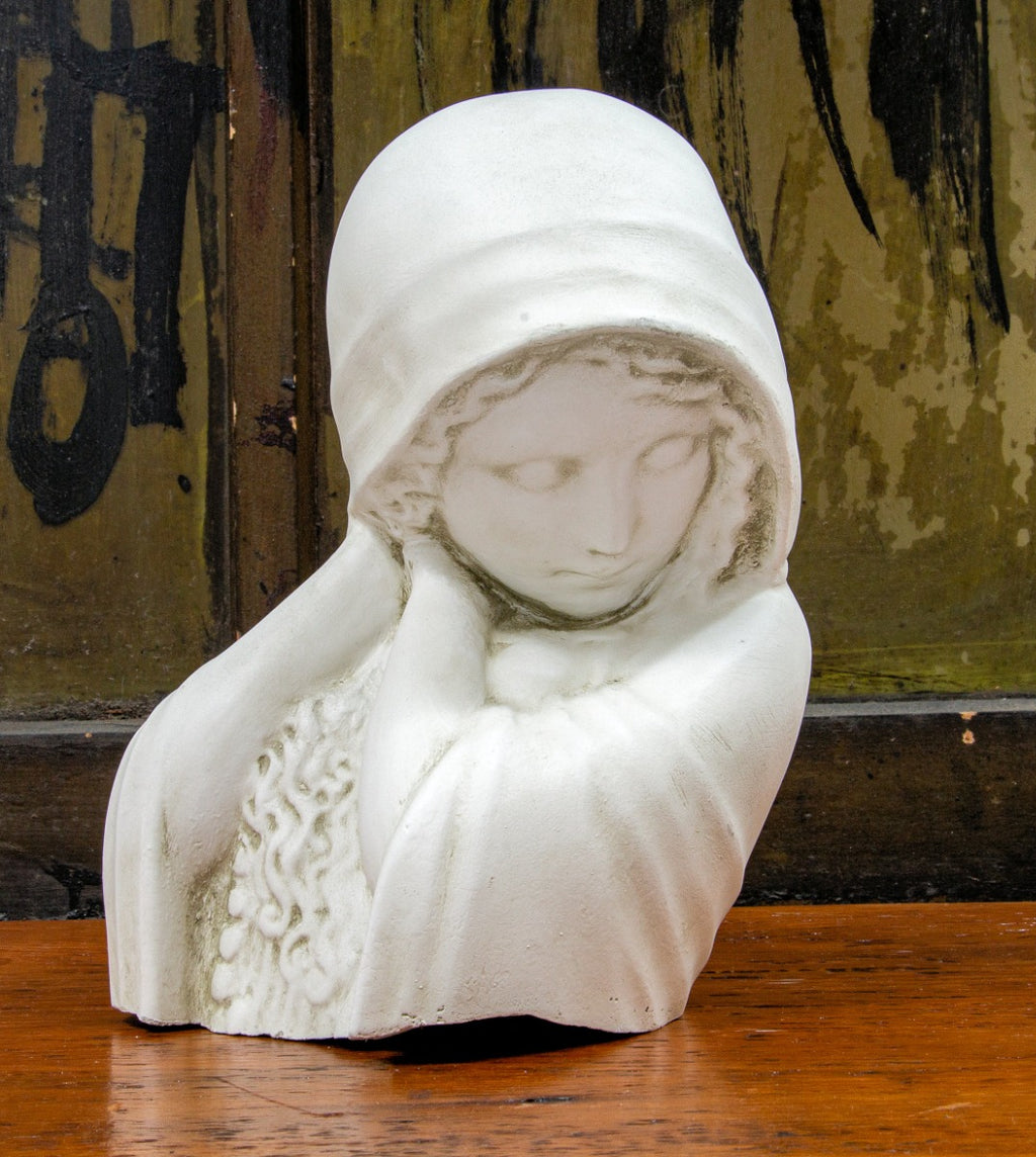 alfonso iannelli-designed cast plaster and/or resin sculpture model with allover ivory white finish