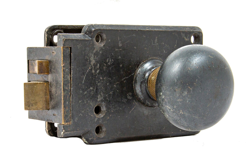 original downtown chicago wrigley building interior office door "unilock" with intact bower-barff finish