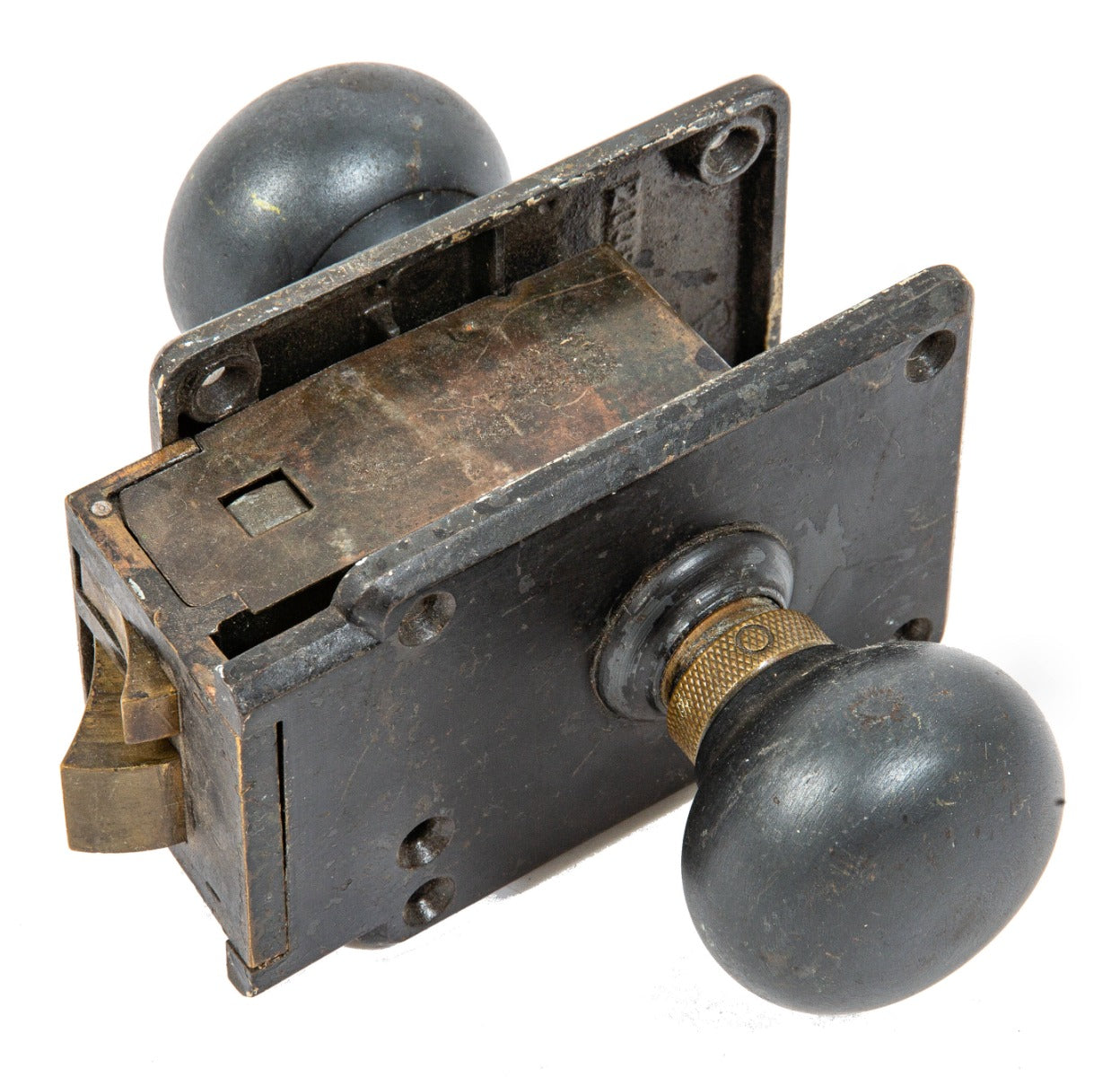 original downtown chicago wrigley building interior office door "unilock" with intact bower-barff finish