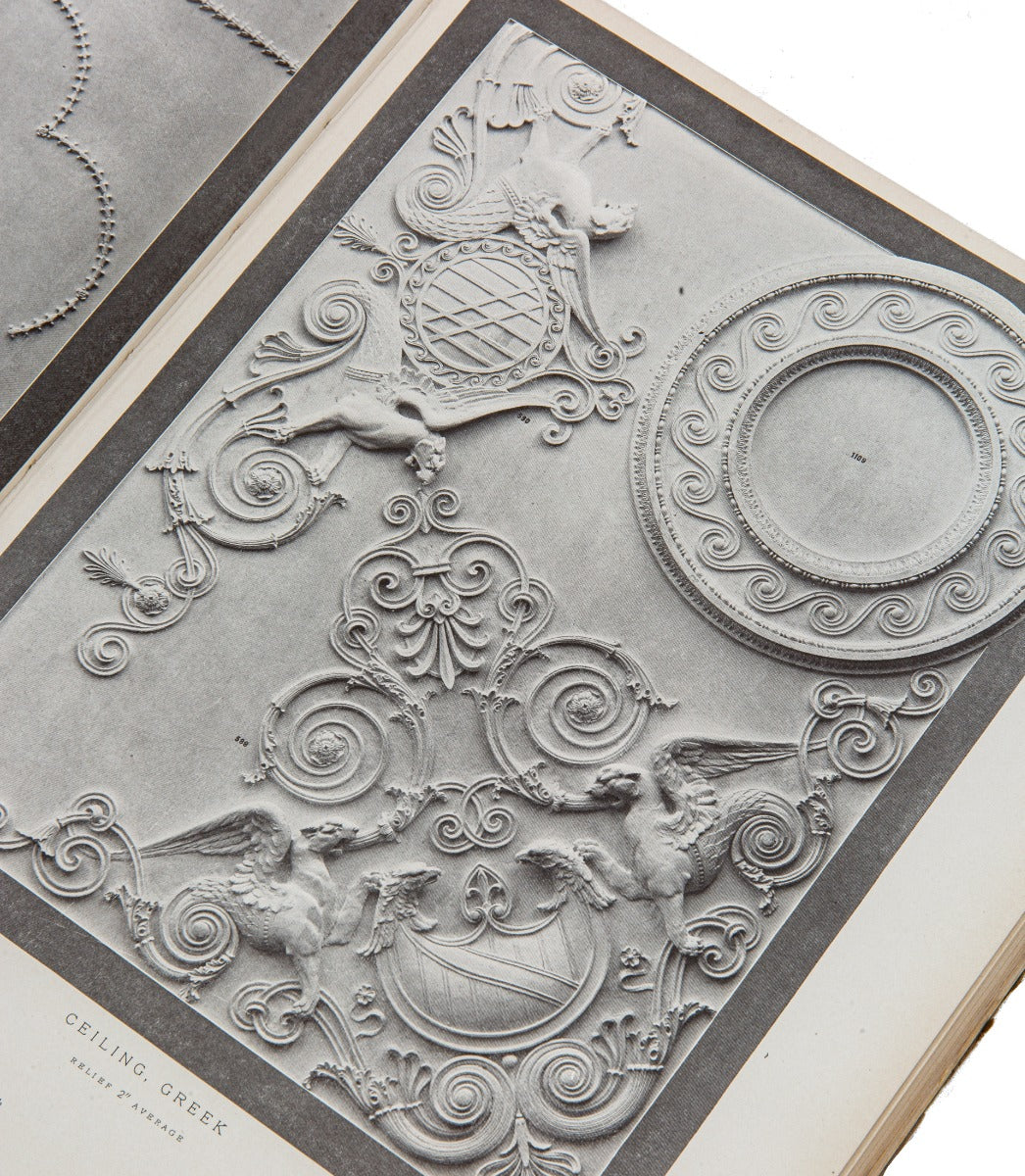 original early 20th century rare chicago-based decorators' supply company product catalog of "plastic ornaments"