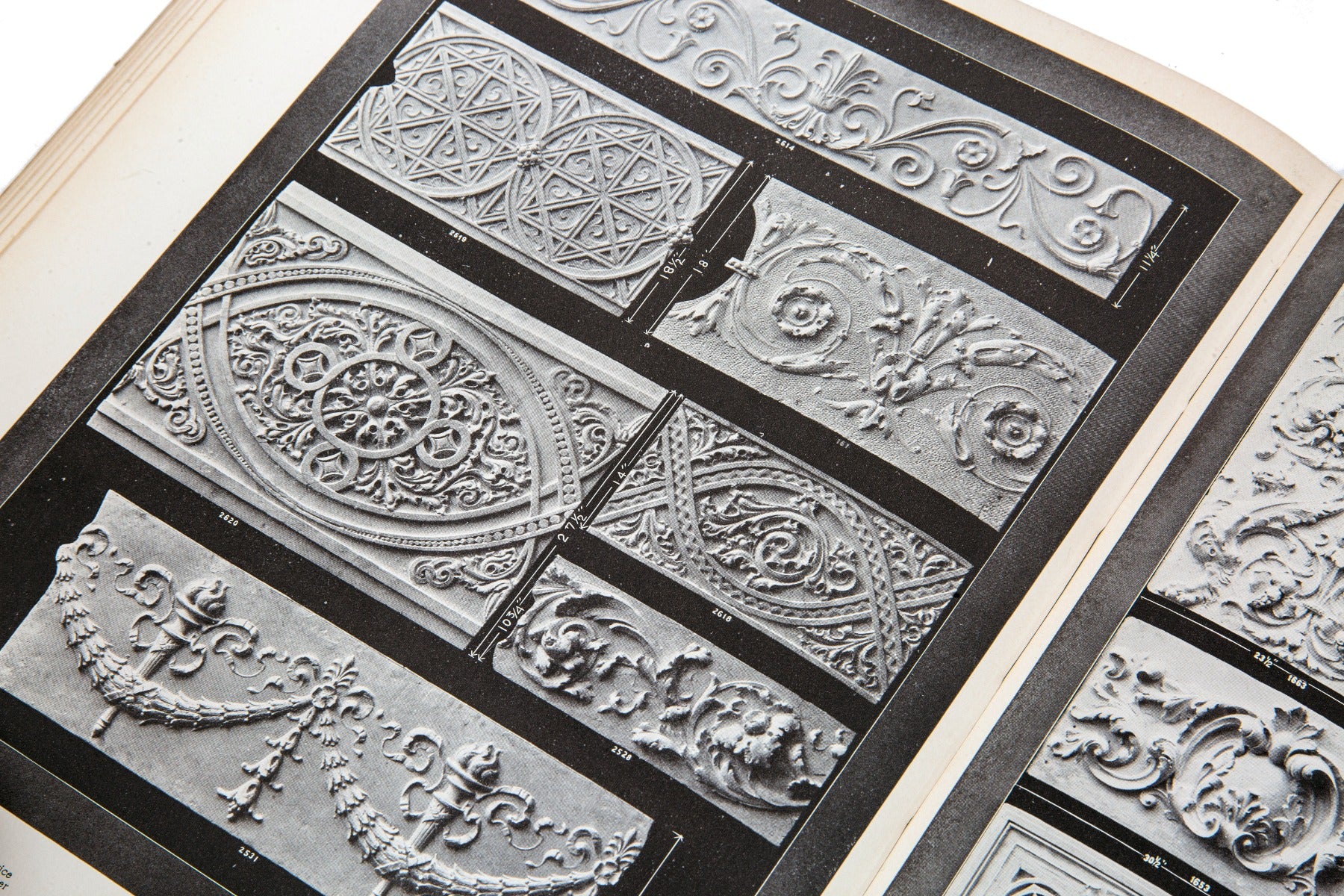 original early 20th century rare chicago-based decorators' supply company product catalog of "plastic ornaments"