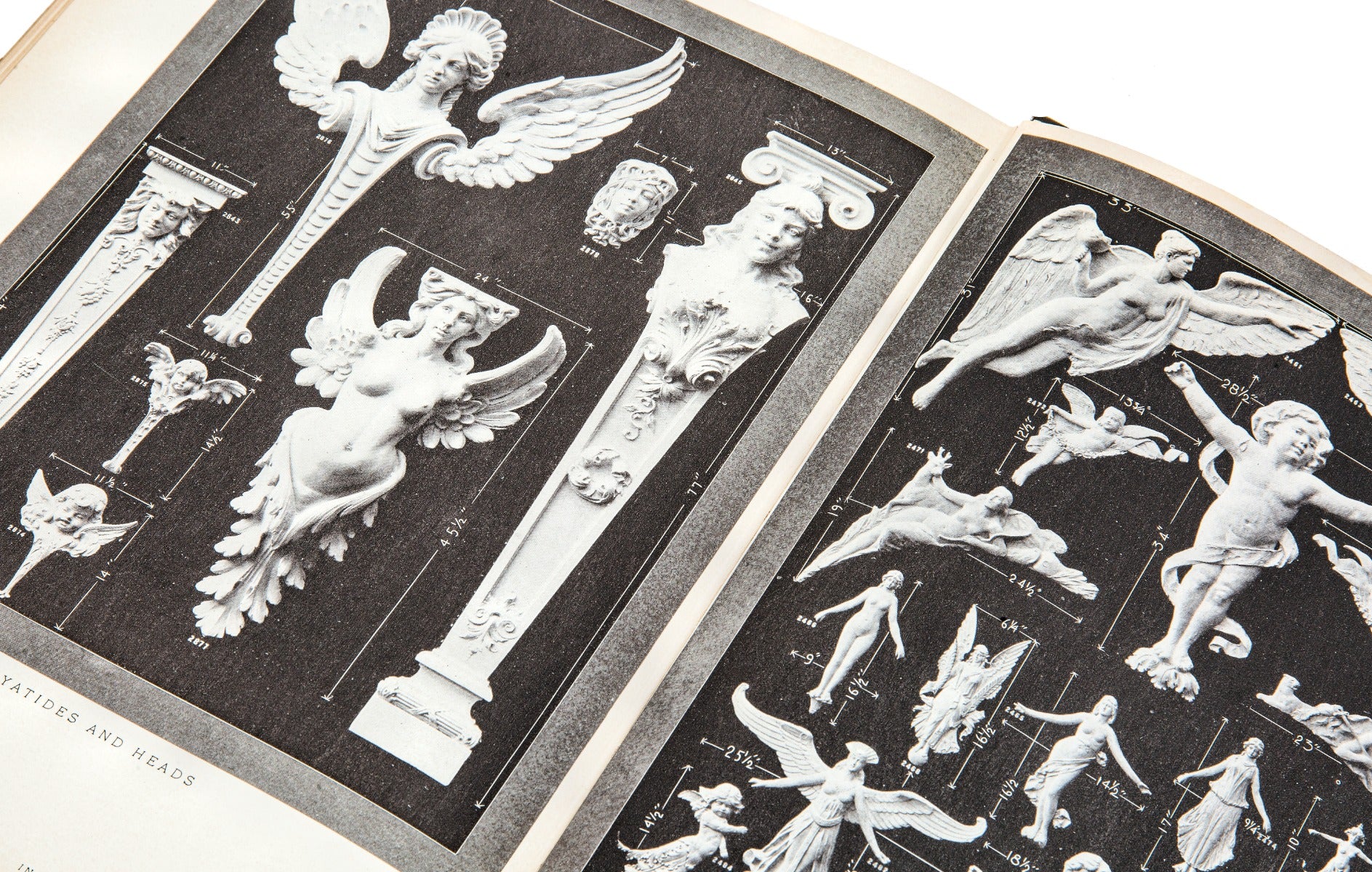 original early 20th century rare chicago-based decorators' supply company product catalog of "plastic ornaments"