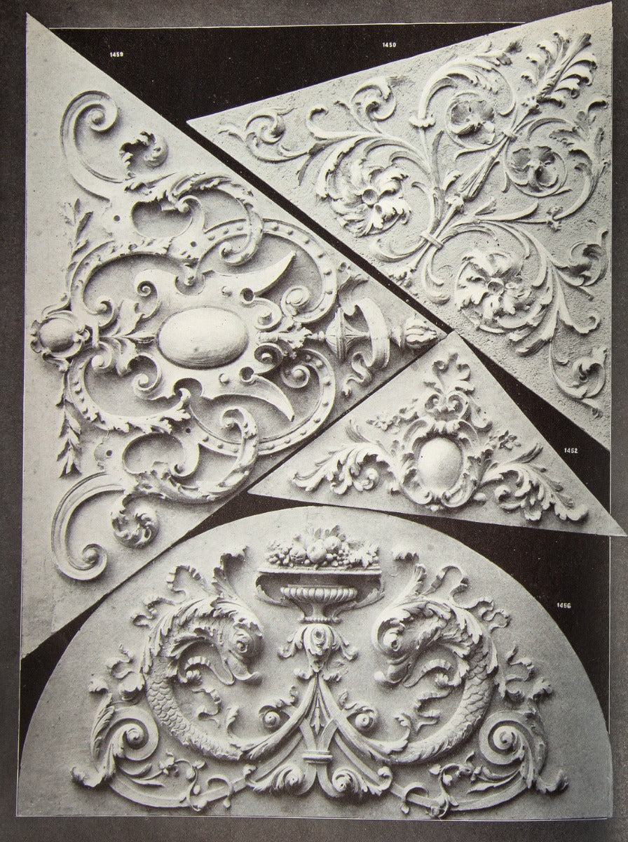 original early 20th century rare chicago-based decorators' supply company product catalog of "plastic ornaments"