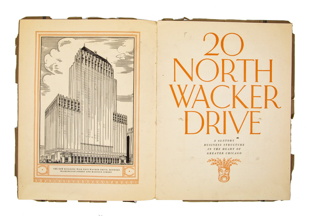 hard to find original profusely illustrated 1928 civic opera building rental book published by r.r. donnelley