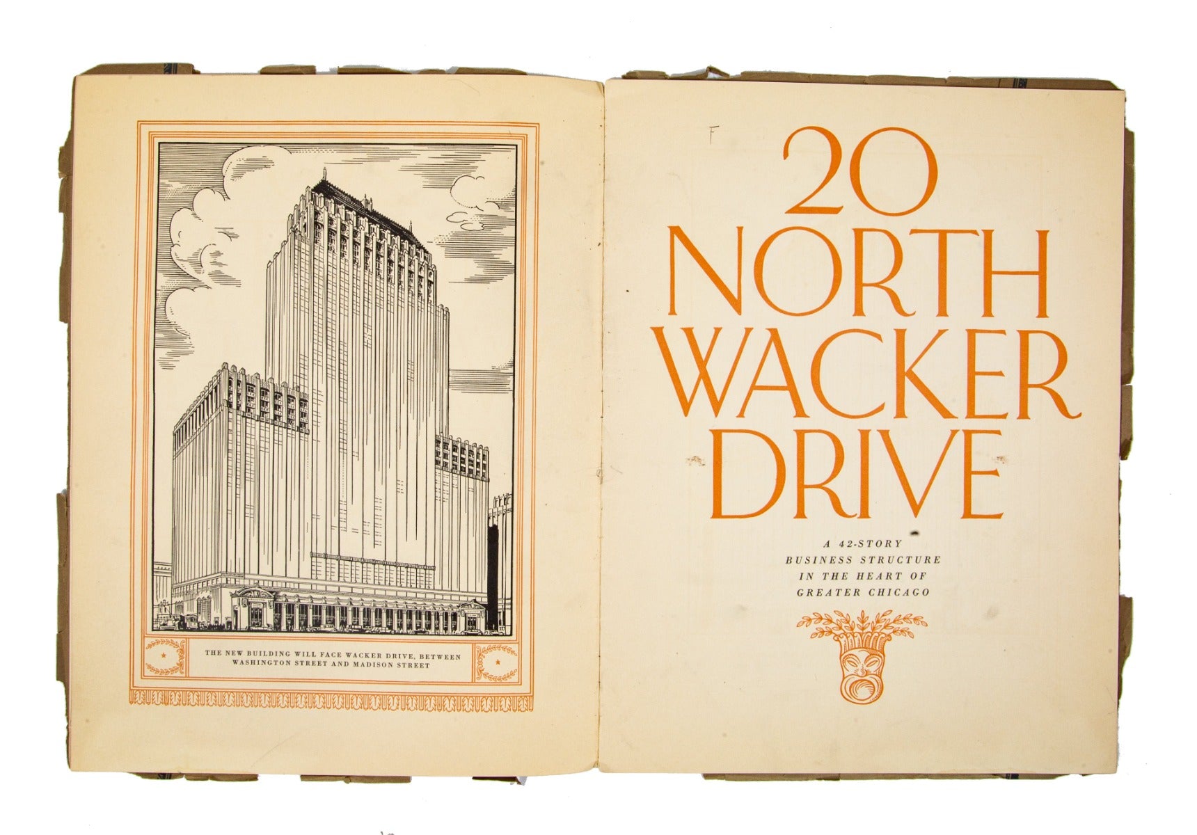 hard to find original profusely illustrated 1928 civic opera building rental book published by r.r. donnelley