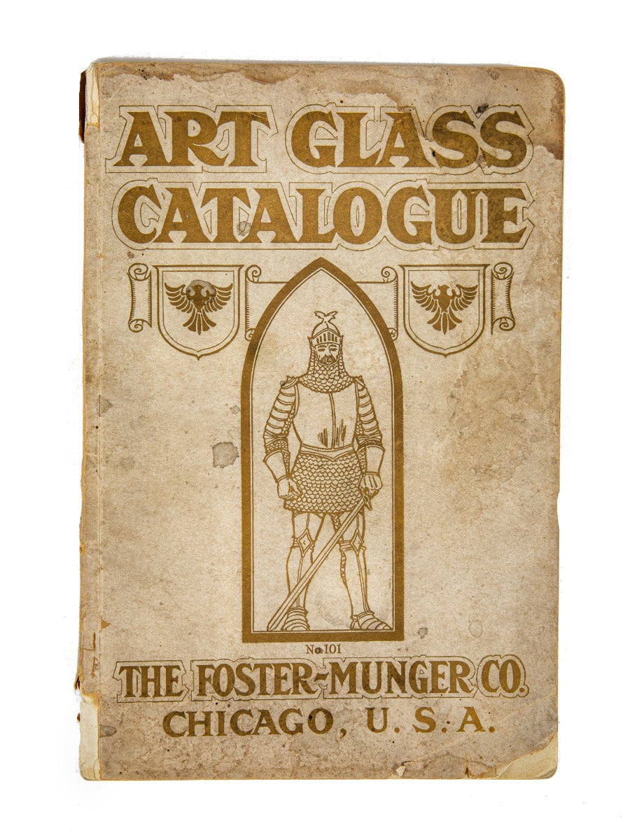 original and intact early 20th century antique american profusely illustrated foster and munger stained glass window catalog