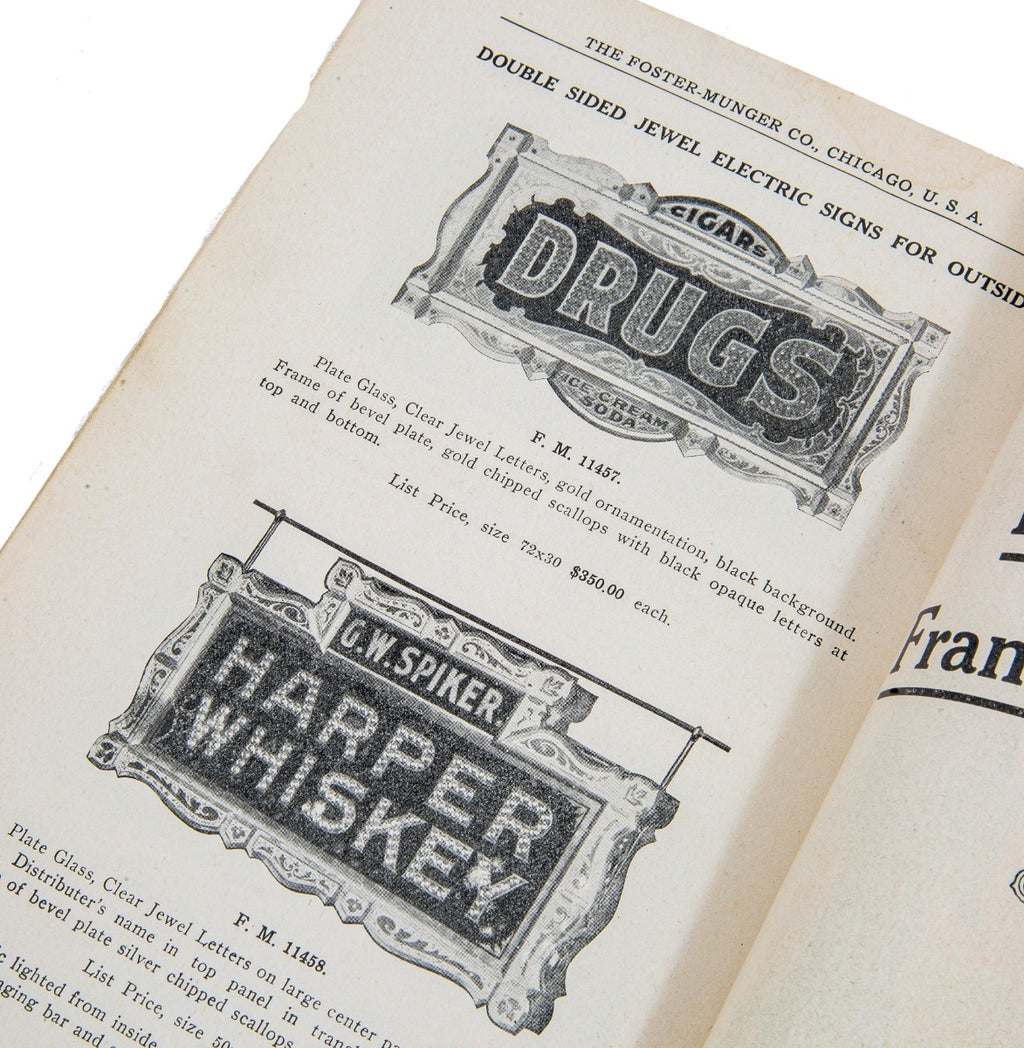 original and intact early 20th century antique american profusely illustrated foster and munger stained glass window catalog