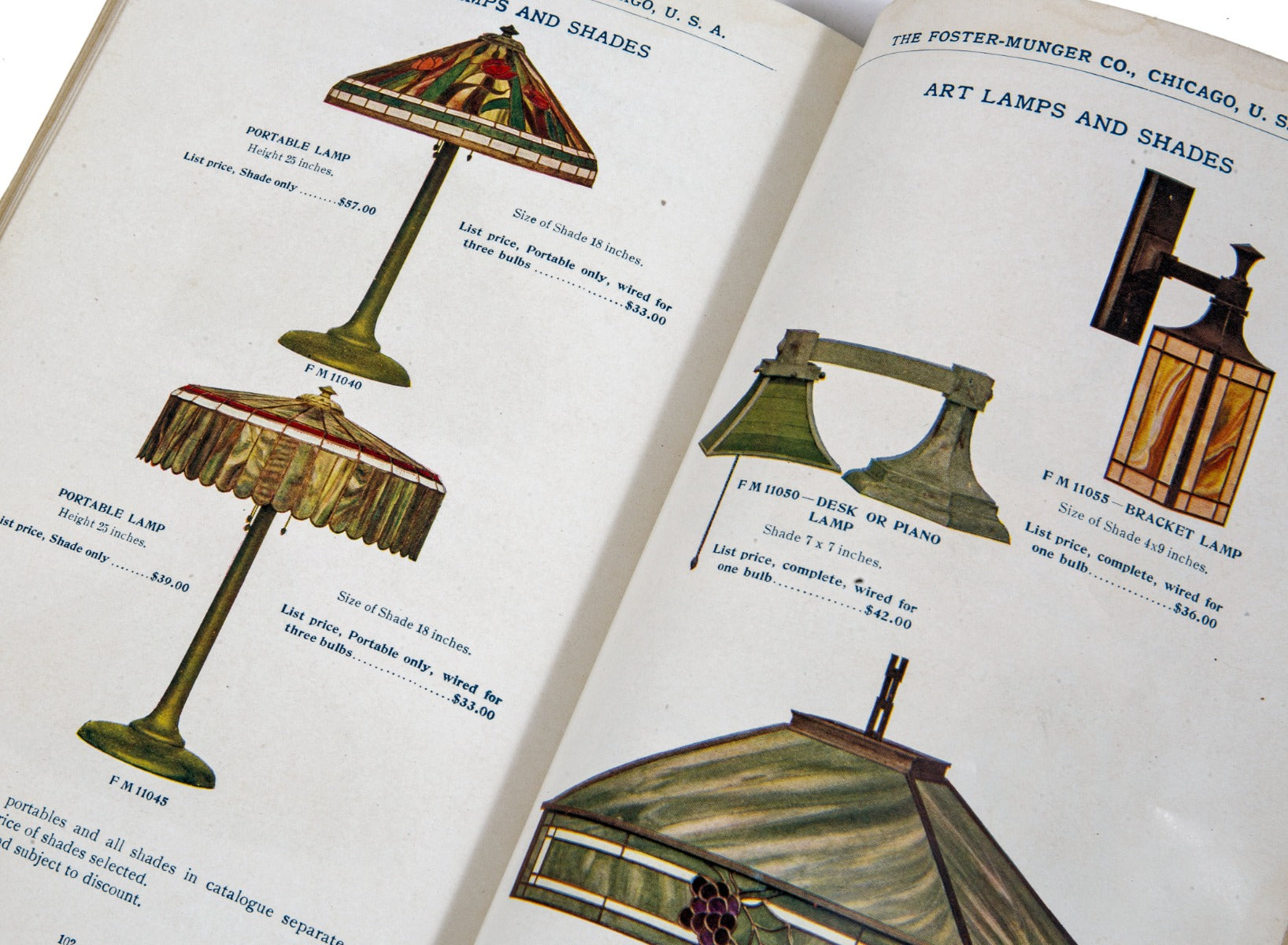 original and intact early 20th century antique american profusely illustrated foster and munger stained glass window catalog