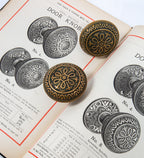 single 1880s ornamental cast brass american victorian-era yale and towne salvaged chicago doorknob