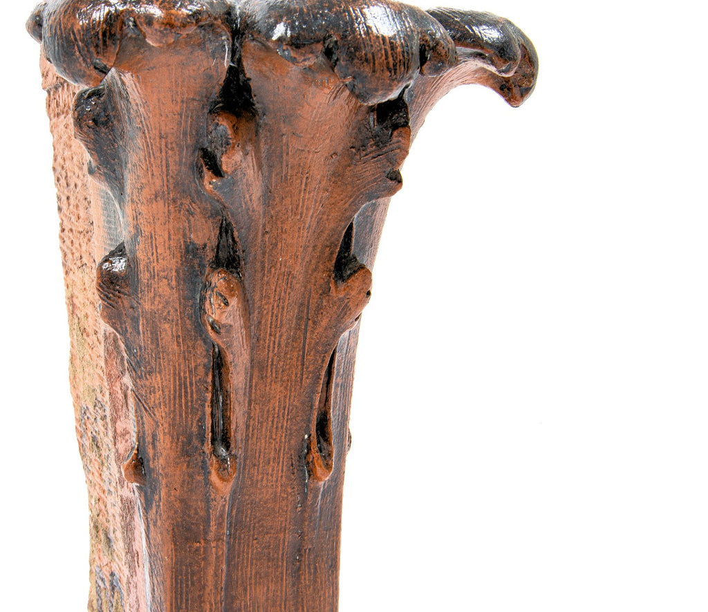 john m. van osdel ii-designed original red slip terra cotta ywca building facade exterior keystone